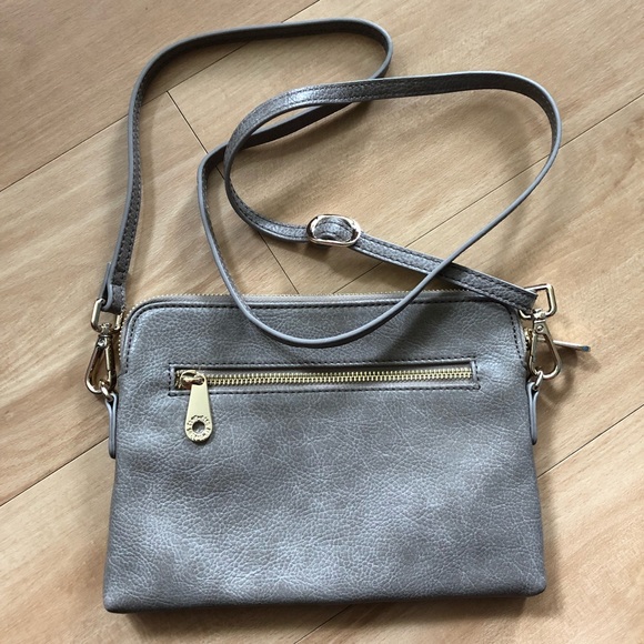 elms & king Handbags - ELMS & KING | BOWERY WALLET CROSSBODY CLUTCH GRAY